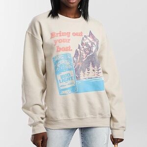 Women’s Bud Light Junkfood Sweatshirt - Size L